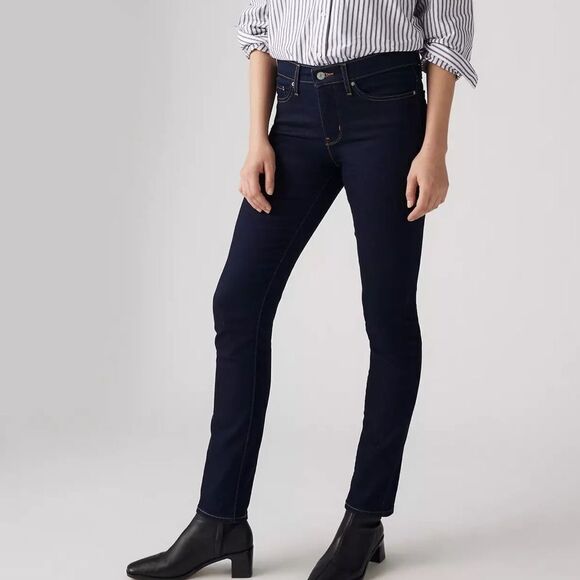 Levi’s Women’s 312 SHAPING SLIM Dark Wash Denim Jeans Sz  32x 30 - Picture 3 of 13